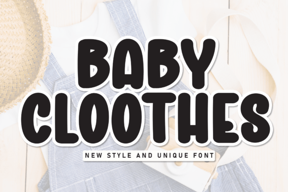 Baby Cloothes Font: A Playful Display Typeface for Brand Warmth