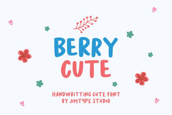 Berry Cute: A Handwritten Display Font That Feels Like Your Brand’s Best Friend