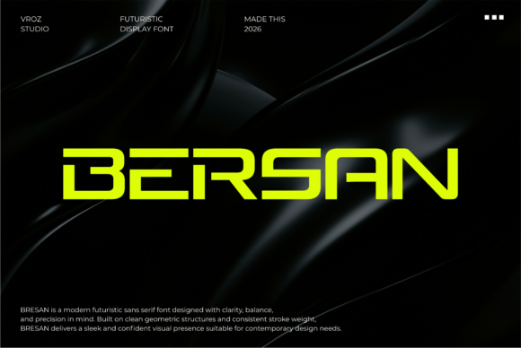 Bersan: A Futuristic Display Font That Elevates Digital Branding