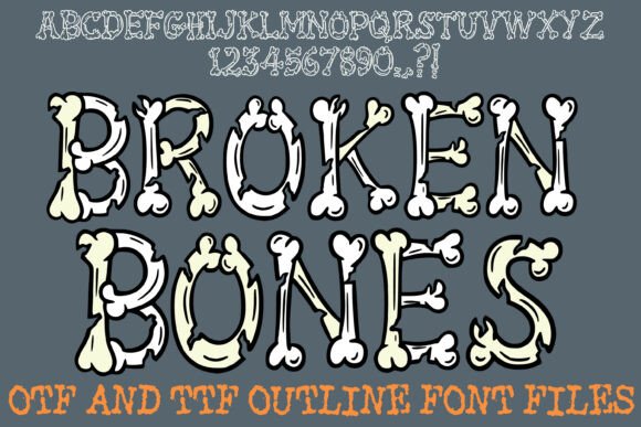Broken Bones Font: A Hand-Drawn Display Typeface That Actually Works