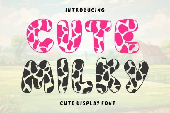 Cute Milky: A Playful Display Font That Delivers Charm