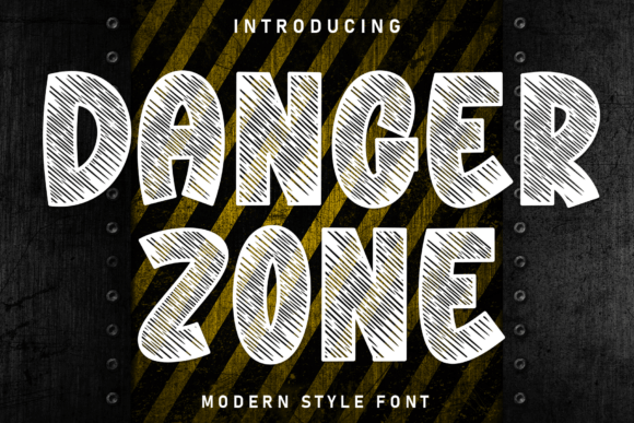 Danger Zone: A Bold Display Font for High-Energy Branding