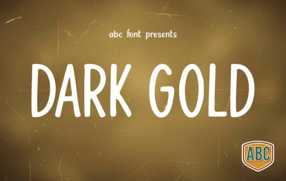 Dark Gold Font: Sleek & Tall Display Type for Handmade Brands