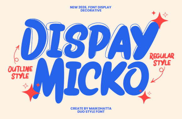 Dispay Micko: A Playful Display Font That Makes Your Brand Instantly Memorable