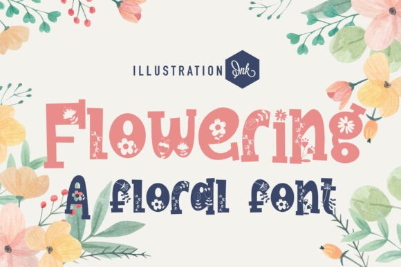 Flowering Family: A Bold Display Font That Elevates Digital Branding