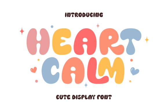 Heart Calm: A Playful Display Font That Feels Like a Warm Hug