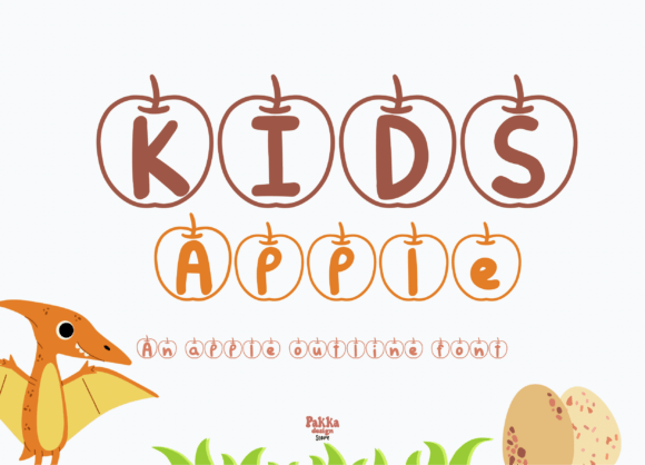Kids Apple Outline