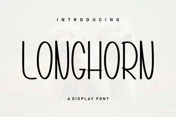 Longhorn: A Handwritten Display Font That Feels Like Real Ink