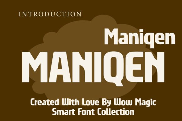Maniqen: A Bold, Friendly Display Font for Small Business Branding