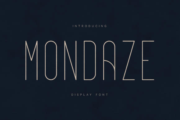 Mondaze: A Minimalist Display Font for Modern Brand Identity