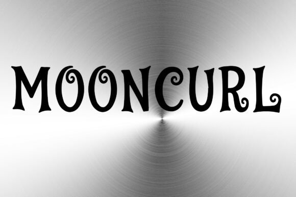 Mooncurl: A Display Font That Sets the Mood Before You Read a Word