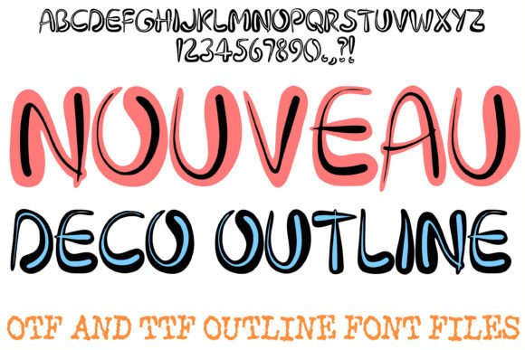 Nouveau Deco Outline: A Display Font That Makes Headlines Feel Intentional