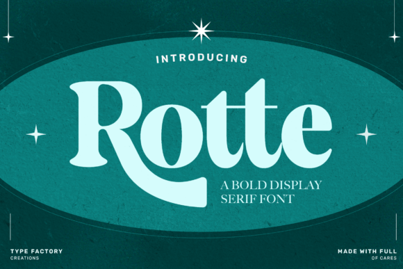 Rotte: A Vintage Display Serif for Handmade Brands