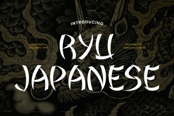 Ryu Japanese: A Display Font That Brings Brushstroke Energy to Real Branding