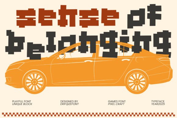 Sense of Belonging: A Playful Display Font for Handmade Makers