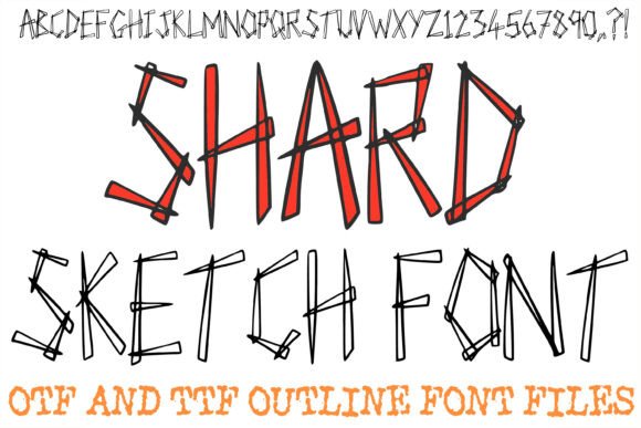 Shard Sketch Lettering Hand Drawn: A Display Font That Cuts Through the Noise