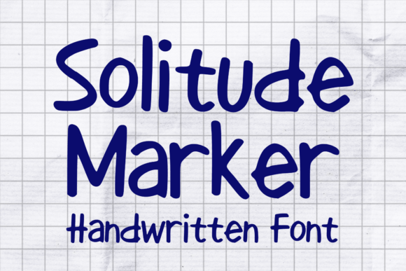 Solitude Marker: A Display Font That Anchors Editorial Calm