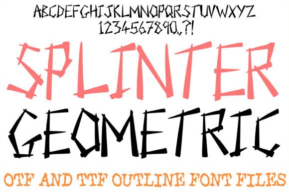 Splinter Geometric: A Display Typeface with Architectural Intent