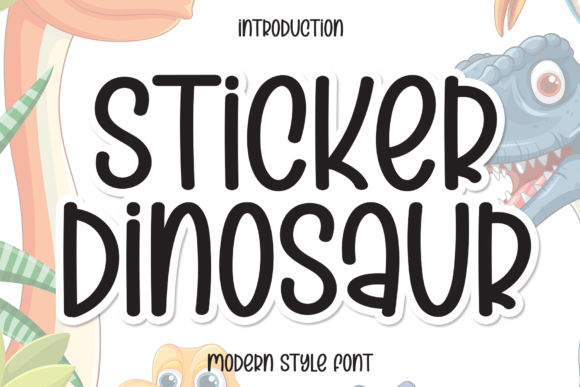 Sticker Dinosaur: A Playful Display Font That Lifts Your Web Layout