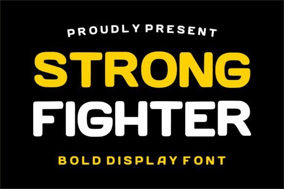 Strong Fighter: A Bold Display Font for Impactful Web Headlines