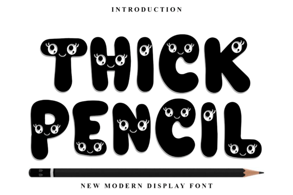 Thick Pencil: A Festive Display Font That Elevates Small Business Branding