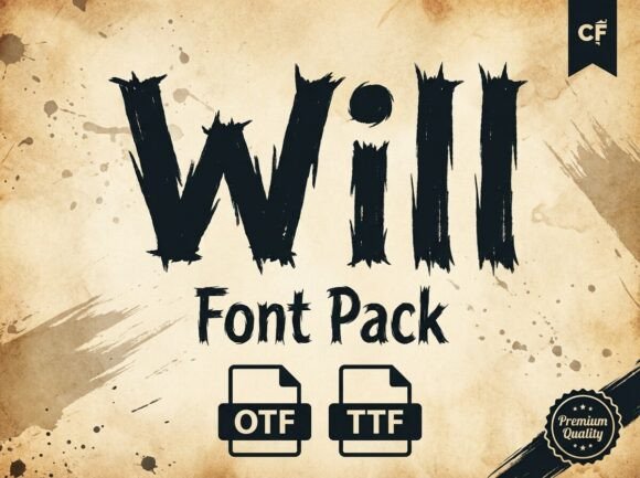 Will: A Bold Display Font That Makes Your Handmade Goods Shine