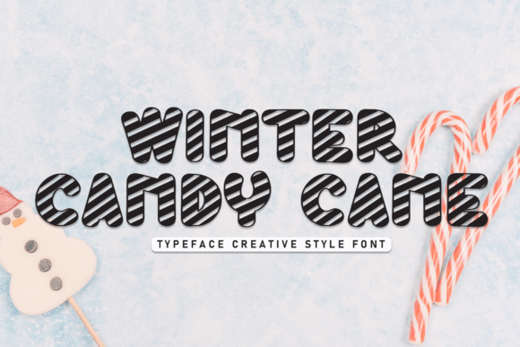 Winter Candy Cane: A Festive Display Font for Editorial Design
